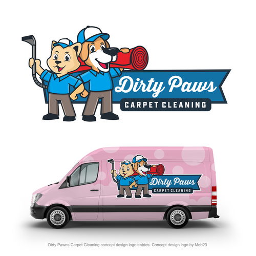 Bright & Playful logo needed for pet focussed carpet cleaning company Design by mob23