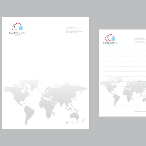 Give more muscle to research with graphic ID for CARPACCIO.cloud Design by DesignsTRIBE