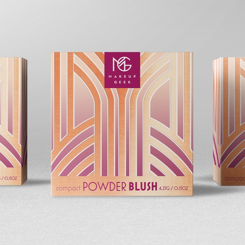 Makeup Geek Blush Box w/ Art Deco Influences Design von bcra
