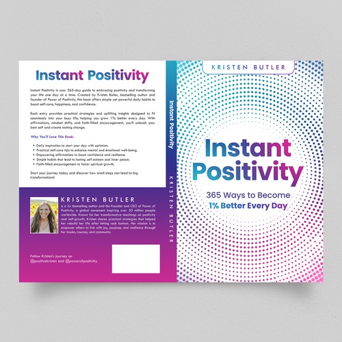 Design Powerful Book Cover for HUGE BRAND, Power of Positivity Design by Yna