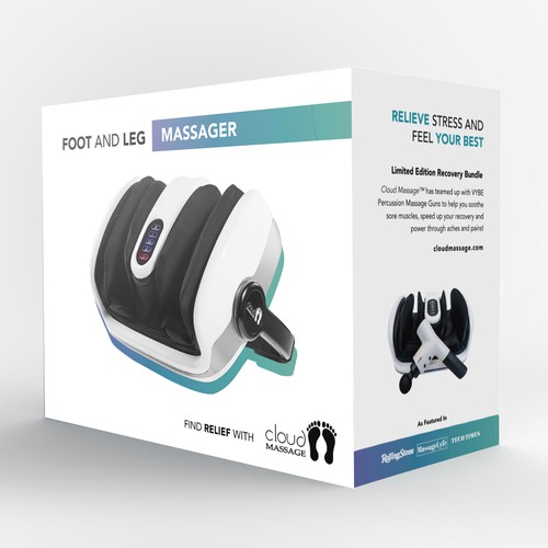 Ecom/Retail - Foot Massager Box Design Design by Davi Giolo ★