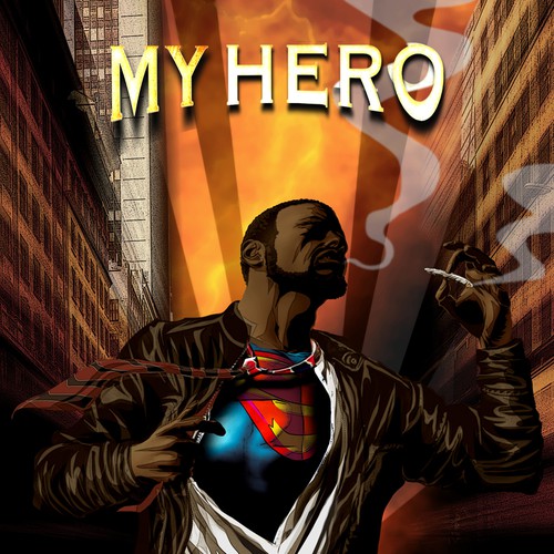 Create a Superhero graphic novel cover for a dramatic novel Design réalisé par buzzart