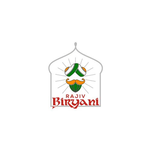 コンペ「Indian Food Cloud Kitchen Logo Design, Rajiv Biryani」のデザイン by raj a_badさん 