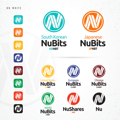 Vectorize logo and pick colors of new NuBits for South Korea and Japan Design by tedge17™