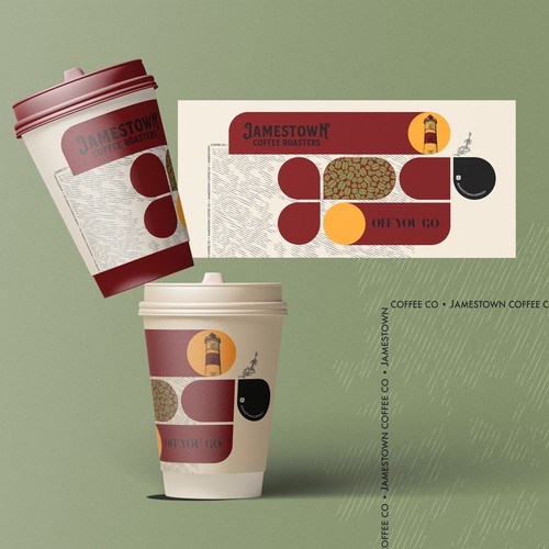 Coffee To-Go Cup Design for Cafe in Ghana Design réalisé par AH !