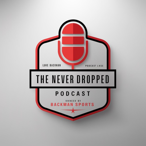 The Never Dropped Podcast Logo