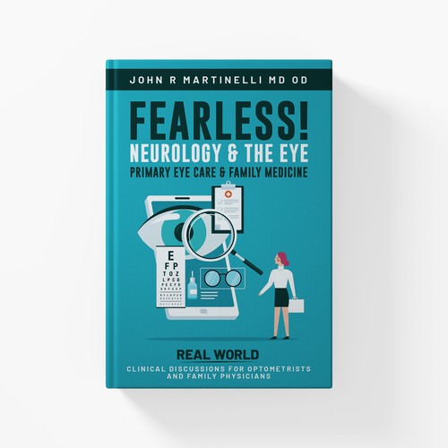 Medical Cover about Neurology & The Eye/Vision in a bold yet engaging style for a new educational series for physicians. Design by GFX_Expert™