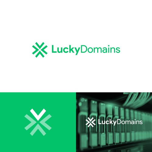 Design a logo and business card for LuckyDomains.io Design by Luckart.id