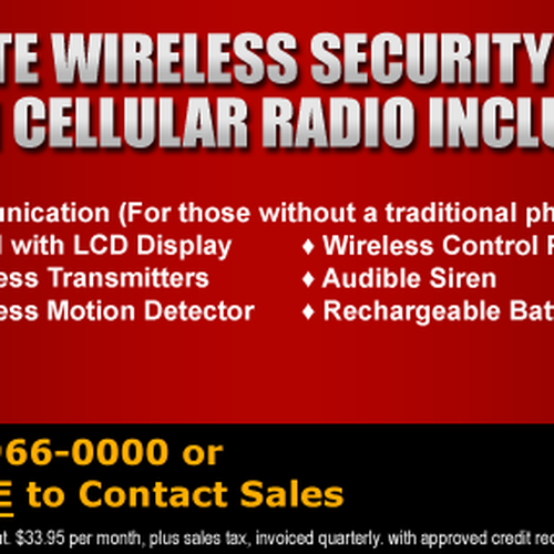 New Banner Ad Wanted For Certified Alarm Technicians Inc