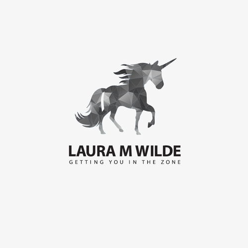 Black Unicorn Logo Design by _CIRCE_