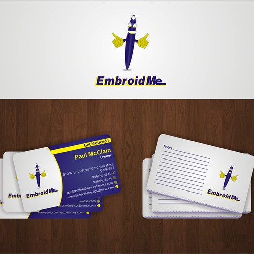 New stationery wanted for EmbroidMe  Ontwerp door Spectr