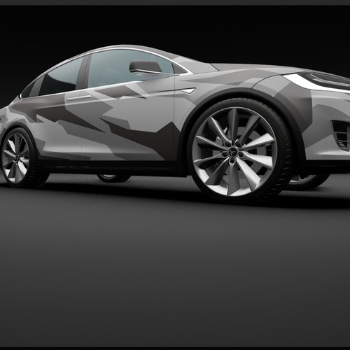 Tesla Model X Design von TANSA ART