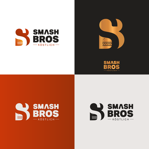 Wir möchten ein Logo mit Wiedererkennungswert für unser Burgerrestaurant Smash Bros Design by Artdityax