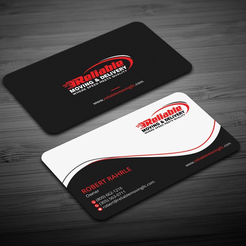 Business Card Design for Moving Company Réalisé par Seerat Razzaki