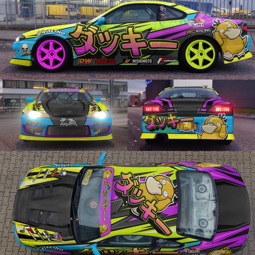 Livery for a competition drift car (Silvia S15) Design by aricaturrash