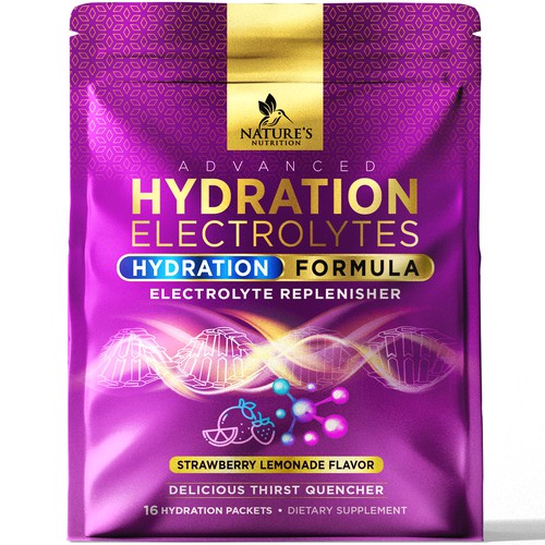 Refreshing Hydration Electrolytes Design Needed for Nature's Nutrition Design by agooshe