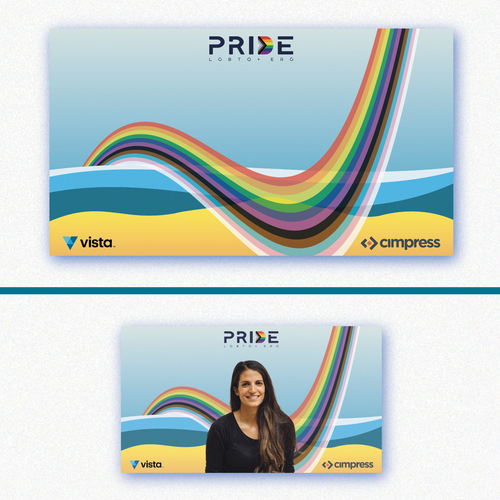 Virtual backgrounds for PRIDE month (multiple winners) Design by Made By Maxence