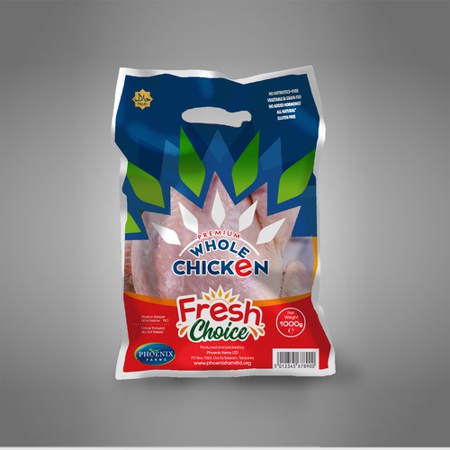 Packaging design for our chicken. Design by Levro