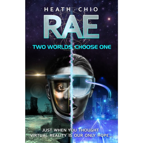 First of three Science Fiction novel series about Virtual Reality and the unlivable Real World. Design by Paconi