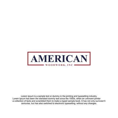 American Woodwork news a new logo Design by muhammad_