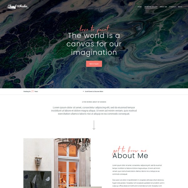 Wb page for an Artist