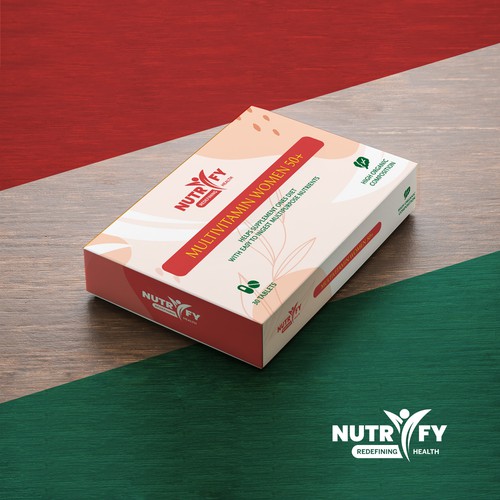 jbdoncelさんのDesign a premium packaging for Multivitamin for women 50+ brand for Nigerian Consumersデザイン