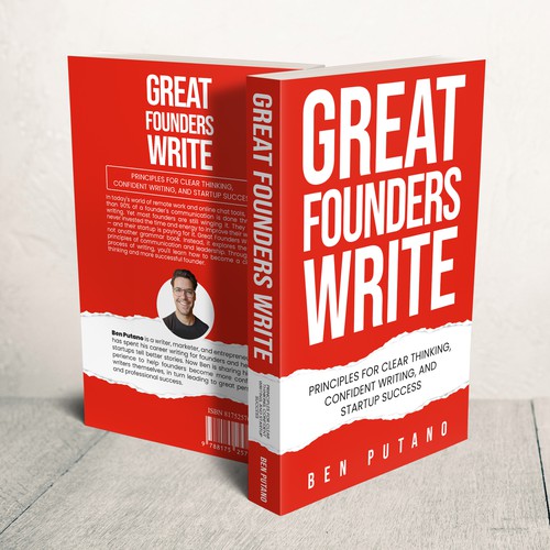 Design the cover of a writing book for entrepreneurs Design by Zahari Studio