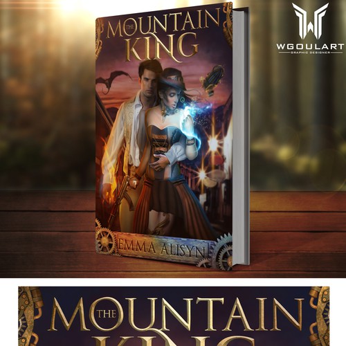 Futuristic dragon steampunk romance Design by WGOULART (wesley)