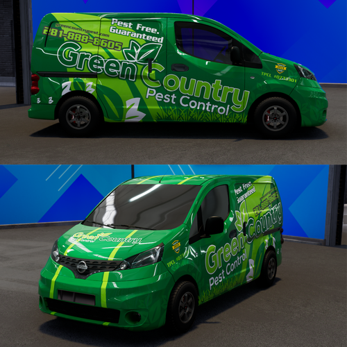 Stunning Wrap for Pest Control Van Design by TANSA ART