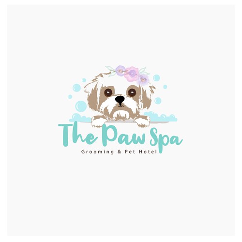 Classic, creative , professional…. The Paw spa , grooming and luxury pet hotel Design by zuley0011