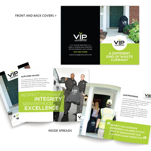 Simple Booklet for Unique Waste Company.-ontwerp door designer_sarah