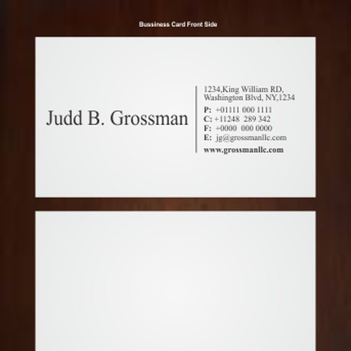Help Grossman LLP with a new stationery Design por Dogar Bros