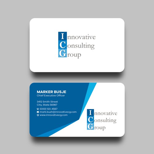 ICG Business Cards Design by Shila Rani Das