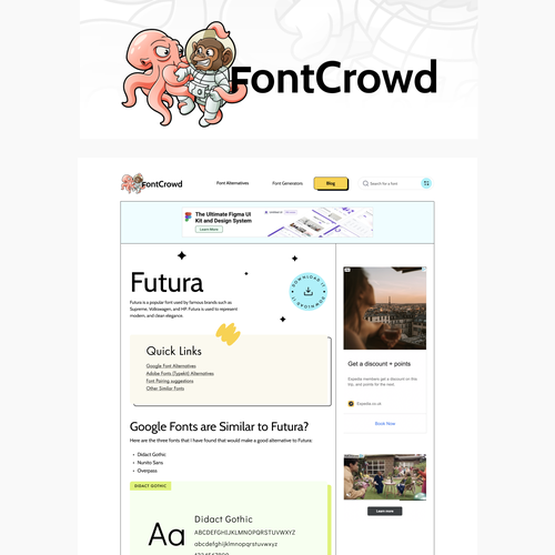 Web page design contest entry by Valeria Galati
