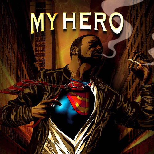 Create a Superhero graphic novel cover for a dramatic novel Design by buzzart