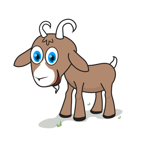 Cute/Funny/Sassy Goat Character(s) 12 Sticker Pack Réalisé par KeNaa