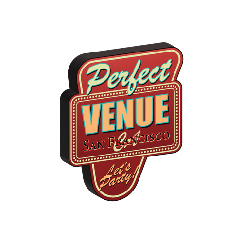 Old diner themed sticker design for restaurant & event tech startup Design by Christy Z.