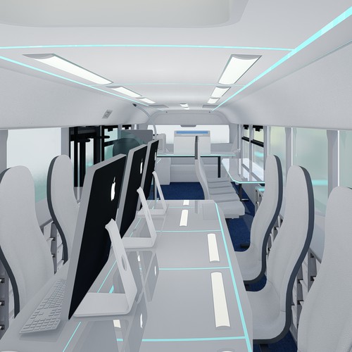 mobile scientific and technological bus (3d) Design by Gaeah