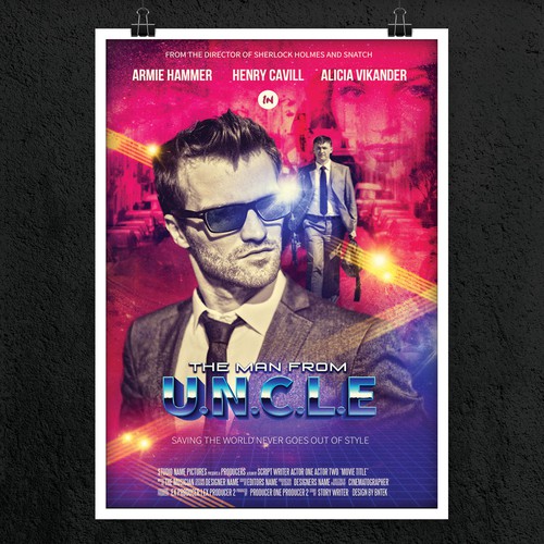 Create your own ‘80s-inspired movie poster! Design by bntek