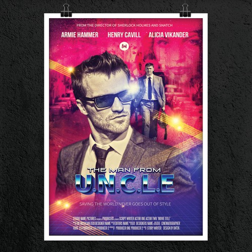 Create your own ‘80s-inspired movie poster! Diseño de bntek