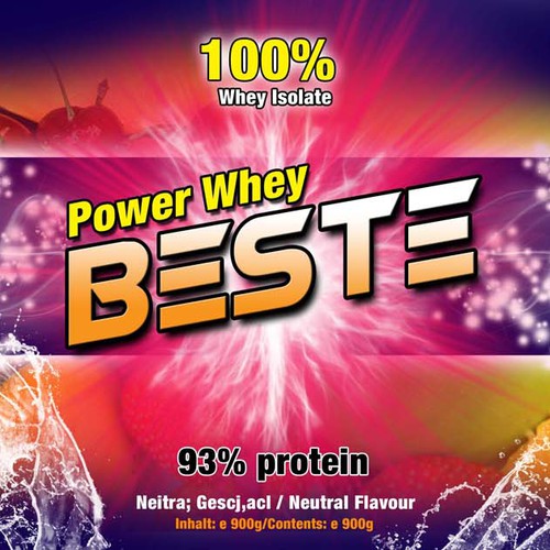 Diseño de Striking, colourful, fruity label needed for the best Protein de AngelDesign