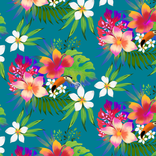 Tropical Fabric Print - Textile Designers & Illustrators Los Angeles fashion brand needs your designs Design by ash00 Designs