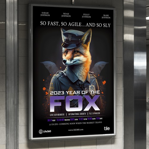 Life360 2023 Year of the Fox Poster Design by Sketch Media™