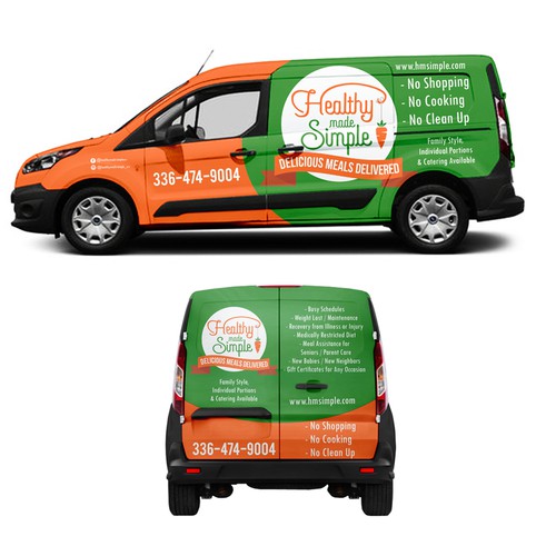 Design an eye popping van wrap for a fresh meal delivery service Design by Anugerah ilahi