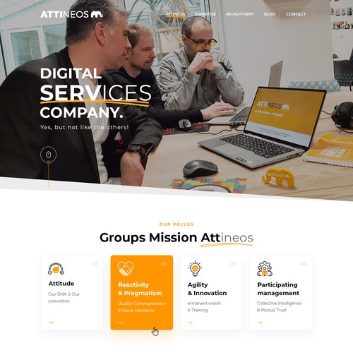 Diseño de página web propuesta en el concurso por MercClass