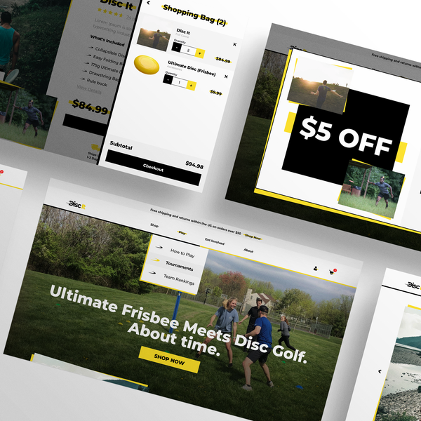 Disc It Website Design