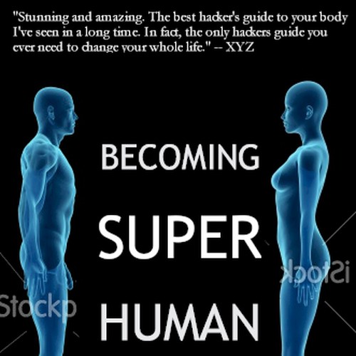 "Becoming Superhuman" Book Cover Design por JoachimS