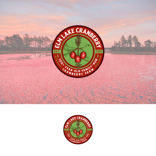 Farm logo to bring a fresh look to a 100+ year old family cranberry farm Design by M E L O