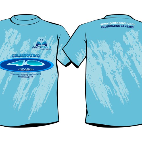 NEW Tshirt Design for swimming pool company Design by PapaSagua