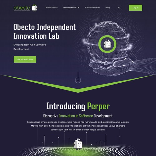 High-Tech Software Innovation Lab - New Website Design Design by Gendesign